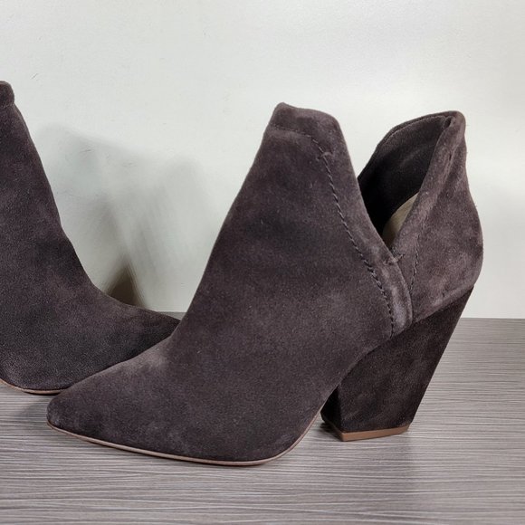 Splendid Cheryl Split Shaft Bootie, Brown Suede, Womens Size 9 & 9.5 - Picture 6 of 9